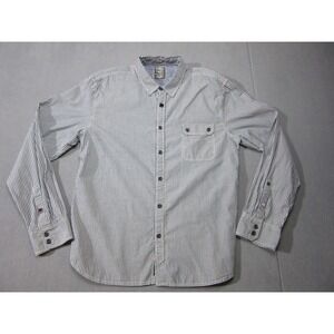 Monarchy Shirt Mens 2XL Blue White Striped Casual Button Up Office Career